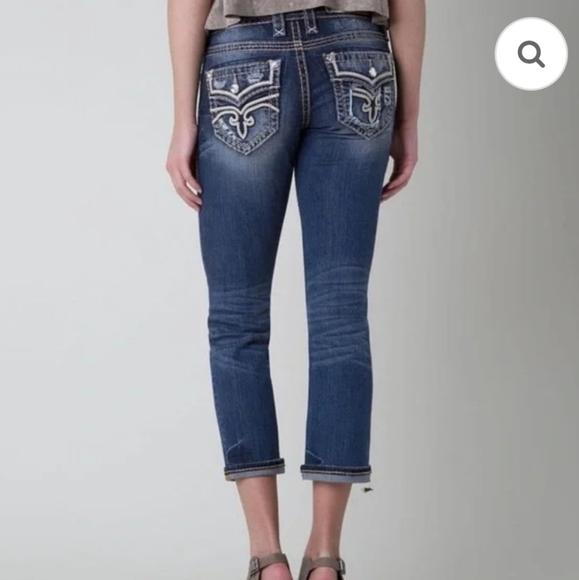 Rock Revival Sukara Stretch Cropped Jeans. Size 27. Good Preowned condition. - Picture 2 of 14